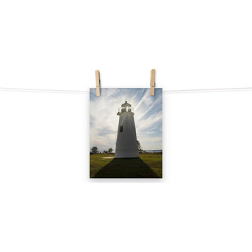 Turkey Point Lighthouse with Sun Flare Unframed Wall Art Prints, 8" X 10"