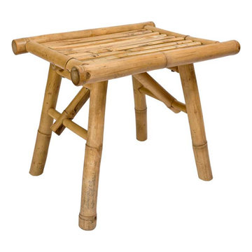 Bamboo Side Table, Stool, Plant Stand