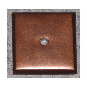 Aspen Square Backplate 1 1/4" - Mahogany Bronze