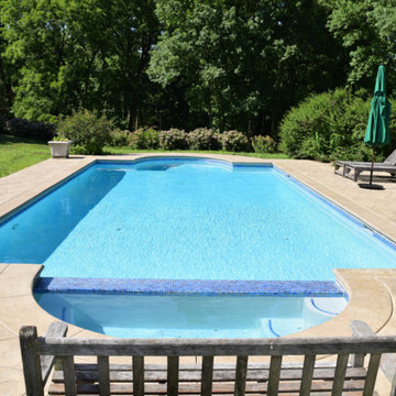 Cedar Rapids, IA - Mediterranean Concrete Swimming Pool Renovation