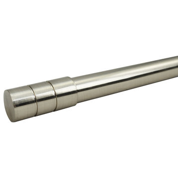 Versailles' Titan Ex Barrel Rod Set (28in - 48in), Brushed Nickel, 86"-150"