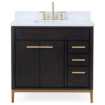 36" Beatrice Espresso Modern Bathroom Vanity