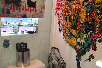 Inspiration for an eclectic bathroom remodel in San Diego