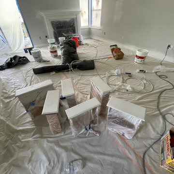 Condo Facelift, paint, smooth ceiling, can lights