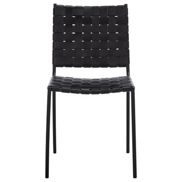 Safavieh Wesson Woven Dining Chair, Black