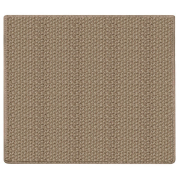 Nugget Indoor/Outdoor Carpet, Soft Textured Loop Rugs, Ivory, Square 7'x7'