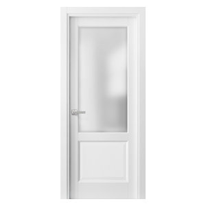 Pantry Kitchen 3 Panels Door Hardware Lucia 31 Matte White Pre