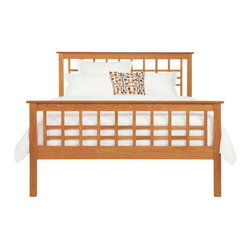 Modern Craftsman High Footboard Bed - Platform Beds