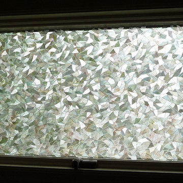 Decorative Film on Bathroom Window