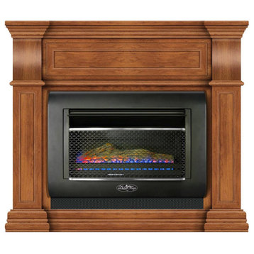 Duluth Forge Dual Fuel Ventless Gas Fireplace-26,000 BTU, T-Stat, Toasted Almond