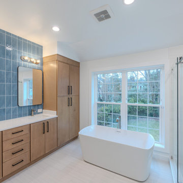 Soothing Timber Bathroom