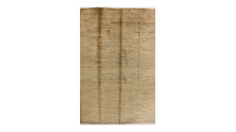 ALRUG Handmade Pakistani Gabbeh Rug, Beige and Brown, 5' 7" x 8' 3"