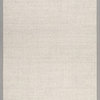 Solid Checker Weave Sisal Area Rug, Gray, 9'x12'