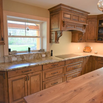 Rustic Knotty Alder Kitchen