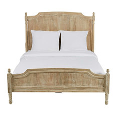 Letto in mango imbiancato 160x200 cm Emeline