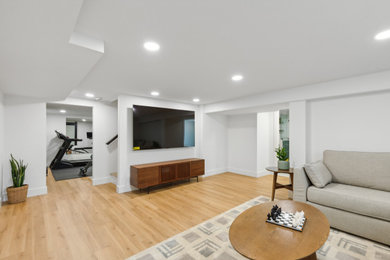 Inspiration for a mid-sized 1960s home design remodel in Philadelphia