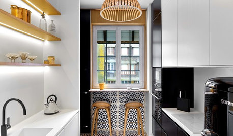 8 Ways to Fit a Seating Area into a Galley Kitchen
