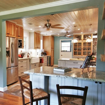 Paint and Natural Mix Kitchen