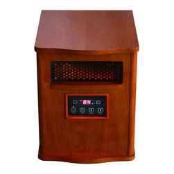 Mini Portable Comfort Furnace in Oak - Indoor Fireplaces