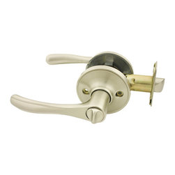 Cosmas - Cosmas 30 Series Door Levers, Satin Nickel, Privacy Door Lever - Door Levers