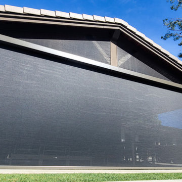 6 Motorized Power Screens on an ADU and California Room in Orange County, CA