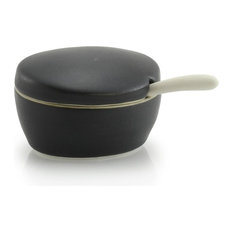 50 Most Por Black Kitchen Canisters And Jars For 2018 Houzz The Bright Angle Pinch Jar Mica Black Kitchen Canisters And Jars