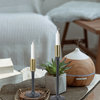 Serene Spaces Living Dual-Tone Taper Candle Holders, Large Single