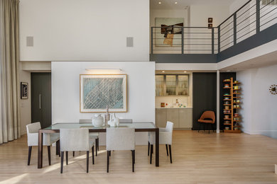 Dining room - contemporary dining room idea in Boston