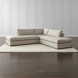 Crate&Barrel - Dryden 3-Piece Two Bumper Sectional - Sectional Sofas