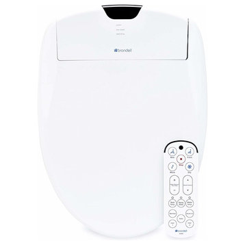 Brondell Swash 1400 Electronic Toilet Seat, White, Elongated