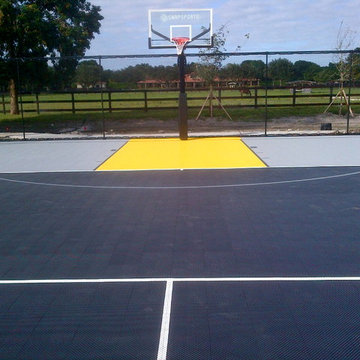 South Florida Backyard Multi Sport Outdoor Tennis Court