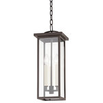 Troy Lighting - Eden 3 Light Exterior Lantern, Textured Bronze - Eden is a classic cage lantern with contemporary flair. Part of our Troy Elements collection, Eden is crafted from an exclusive EPM material that can handle UV and salt exposure for years to come. Available in textured black, textured bronze, or weathered zinc. Available as a one, two, or three-light wall sconce, pendant, and post.