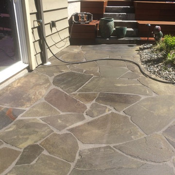 Random Flagstone - Joint Repair - Private Residence
