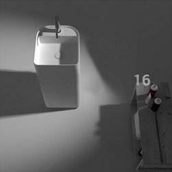 Genoa Freestanding Pedestal Vanity Sink - Bathroom Sinks