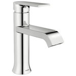 Moen - Moen WS84760 Genta 1.2 GPM 1 Hole Bathroom Faucet - Chrome - Moen WS84760 Features: Faucet body constructed of metal with chrome plated finish Covered under Moen’s limited lifetime residential/5 year commercial warranty Premier finishing process – finishes will resist corrosion and tarnishing through everyday use Single handle operation makes it easy to adjust the water Includes optional escutcheon (cover plate) – for sinks with 3 faucet holes ADA compliant – complies with the standards set forth by the Americans with Disabilities Act for bathroom faucets Low lead compliant – meeting federal and state regulations for lead content WaterSense Certified product – using at least 30% less water than standard 2.2 GPM faucets, while still meeting strict performance guide lines Complete with required valve system and pop-up waste assembly Designed for use with standard U.S. plumbing connections All hardware needed for mounting is included with faucet Moen WS84760 Technologies / Benefits: WaterSense/Eco-Performance: To help make a difference on a global scale and further its role as industry leaders in eco-performance practices, Moen has established partnerships with a number of environmental organizations, including WaterSense. As of January 2009 all Moen bathroom faucets feature flow optimizing aerators; meaning they use less water, without sacrificing product performance.   Duralast Cartridge: An exciting new proprietary cartridge design that offers a smooth feel and reliable operation of a new faucet from the first use to the last use. This new cartridge combines innovative engineering and the highest quality materials. It surpasses conventional durability standards to withstand the toughest conditions, including hard water. Moen WS84760 Specifications: Overall Height: 8-15/32" (counter top to the highest part of the faucet) Spout Height: 4-1/16" (counter top to the spout outlet) Spout Reach: 4-9/16" (the center of the faucet base to the center of spout outlet) Number of Holes Required For Installation: 1 or 3 Faucet Centers (Distance Between Handle Installation Holes): 2" Flow Rate: 1.2 GPM (gallons-per-minute) Single handle included with faucet Valve Type: 1255 Duralast valve system