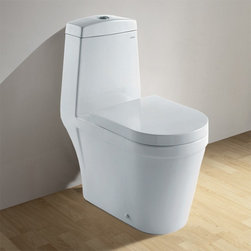Ariel Contemporary European Toilet with Dual Flush CO1024 - Toilets