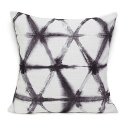 Shibori Cushion Star Charcoal - Decorative Cushions