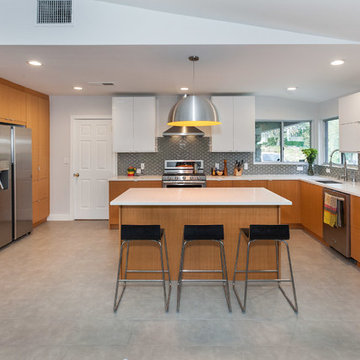 Modern Ikea kitchen - Woodland Hills