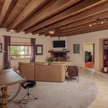 1967 Lewis Hall -Family Room after the renovation