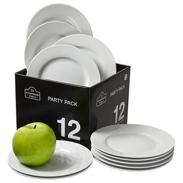 Party Packs Round Bread and Butter Plates, Set of 12