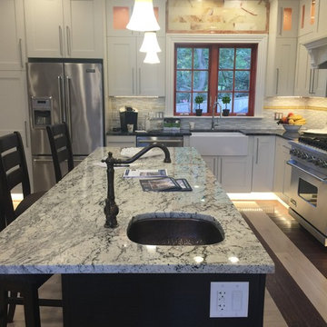 Transitional White Kitchen Remodel
