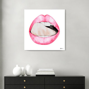 'Lips' Wrapped Canvas Wall Art