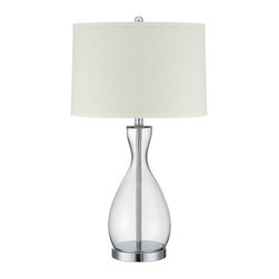 Lite Source - Modern Table Lamp, Clear - Table Lamps