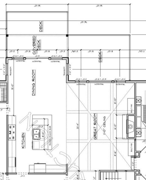 Great room and kitchen combination size..Need help