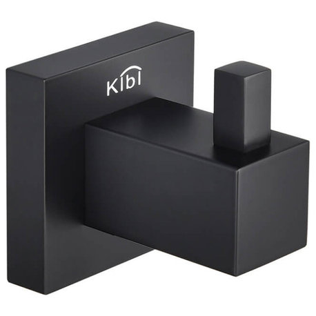 Cube Bathroom Robe Hook KBA1501, Matte Black