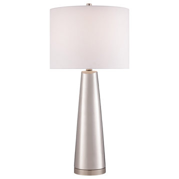 Tyrone 1 Light Table Lamp, Silver