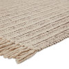 Jaipur Living Poise Handwoven Solid Area Rug, Cream/Taupe, 5'x8'