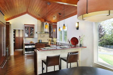 This is an example of a contemporary kitchen in San Francisco.