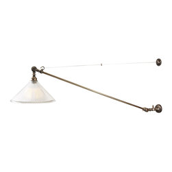 NYX ADJUSTABLE COOLIE GLASS WALL LIGHT - Wall Lights