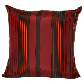 Daly Stripe Square 90/10 Duck Insert Throw Pillow With Cover, 20X20